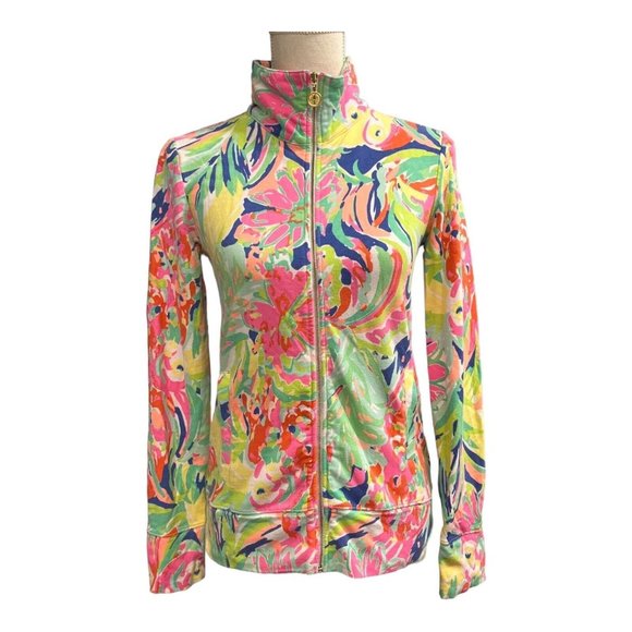 Lilly Pulitzer Jackets & Blazers - Lilly Pulitzer Womens XS Reagan Jacket Casa Banana Full Zip Tropical Vacation